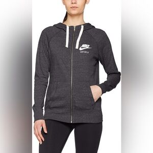 Nike Women’s Gray Zip-Up Dark Heather Gray Sweater